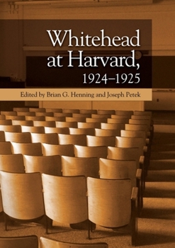 Paperback Whitehead at Harvard, 1924-1925 Book