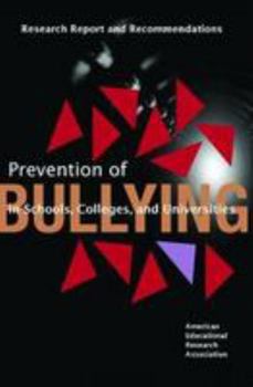 Paperback Prevention of Bullying in Schools, Colleges: Resear Ch Report and Recommendations Book