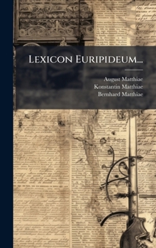 Hardcover Lexicon Euripideum... [Greek] Book