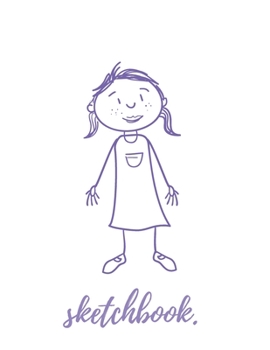 Sketchbook: unlinned white paper, for kids , Soft Cover, Matte Finish