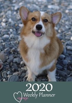 Paperback Corgi Weekly Planner 2020: Corgi Diary for 2020, Calendar page with Weekly Planner Book