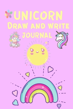 Paperback Unicorn Draw and Write Journal: Handwriting Paper for Kids - Draw and Write Journal for Children - Beautiful Journal - Unicorn Design -Primary Story J [Large Print] Book