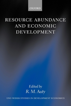 Paperback Resource Abundance and Economic Development Book
