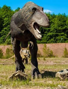 Paperback T-rex Dinosaurs Composition Book: 8.5 x 11 College Ruled Line Paper with 200 pages (100 sheets) Book