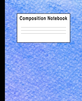 Composition Notebook: Blue Pastel Abstract Art