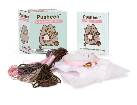 Paperback Pusheen: A Cross-Stitch Kit Book