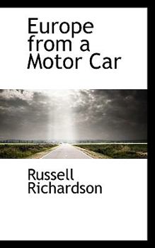 Paperback Europe from a Motor Car Book