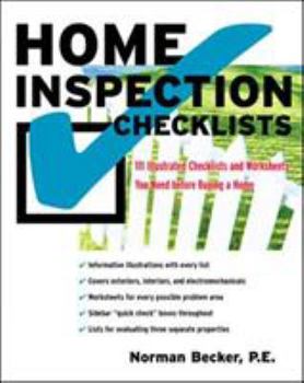 Paperback Home Inspection Checklists: 111 Illustrated Checklists and Worksheets You Need Before Buying a Home Book