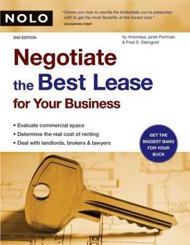 Paperback Negotiate the Best Lease for Your Business Book