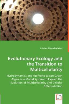 Paperback Evolutionary Ecology and the Transition to Multicellularity Book