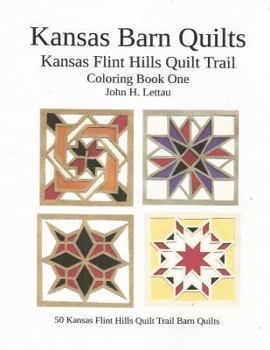 Paperback Kansas Barn Quilts Coloring Book One Book