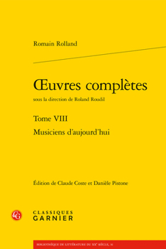 Paperback Oeuvres Completes: Musiciens d'Aujourd'hui [French] Book