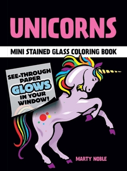 Paperback Unicorns Stained Glass Coloring Book