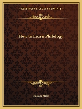 Paperback How to Learn Philology Book