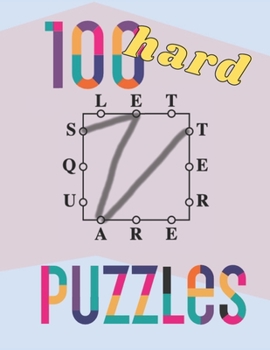 Paperback 100 Hard Letter Square Puzzles: 100 word games as seen in the NYT Book