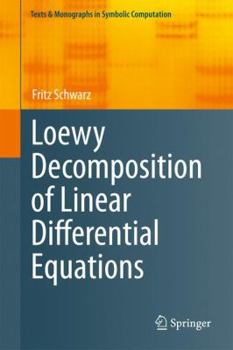 Hardcover Loewy Decomposition of Linear Differential Equations Book