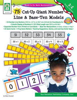 Paperback 75 Cut-Up Giant Number Line and Base-Ten Models Book