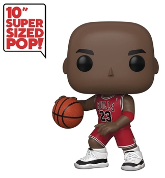 Accessory Pop 10 Inch NBA Bulls Michael Jordan Red Jersey Vinyl Figure Book
