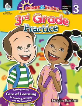 Paperback Bright & Brainy: 3rd Grade Practice [With CDROM] Book