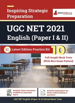 Paperback UGC NET English 2021 10 Full-length Mock Test (Paper I & II) With Latest Exam Pattern Book