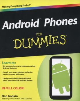 Paperback Android Phones for Dummies Book