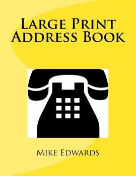 Paperback Large Print Address Book [Large Print] Book