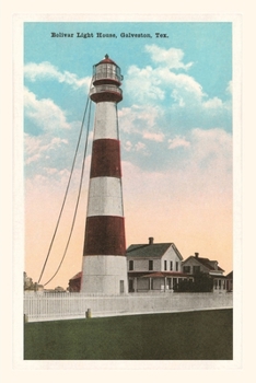 Paperback Vintage Journal Bolivar Lighthouse, Galveston, Texas Book