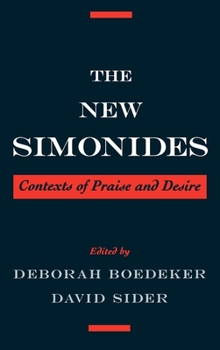 Hardcover The New Simonides: Contexts of Praise and Desire Book