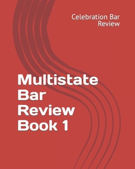 Paperback Multistate Bar Review Book 1 Book
