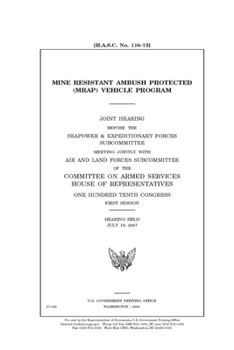 Paperback Mine Resistant Ambush Protected (MRAP) vehicle program Book