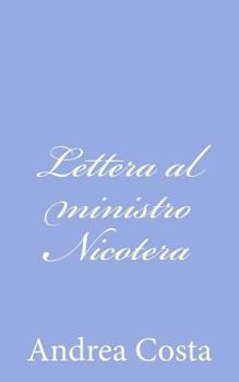 Paperback Lettera al ministro Nicotera [Italian] Book