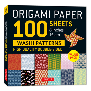 Misc. Origami Paper 100 Sheets Washi Patterns 6 (15 CM): Double-Sided Origami Sheets Printed with 12 Different Patterns (Instructions for Projects Included) Book