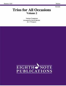 Paperback Trios for All Occasions, Vol 2: 3 Trumpets, Score & Parts Book
