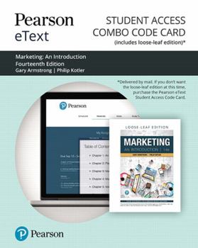 Printed Access Code Pearson Etext for Marketing: An Introduction -- Combo Access Card Book