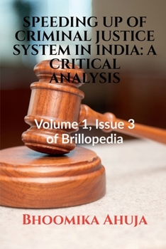Paperback Speeding Up of Criminal Justice System in India Book