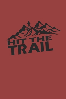 HIT THE TRAIL: Notebook Laufen Notizbuch kariert squared Trail Running Planer Runner Journal 6x9 karo