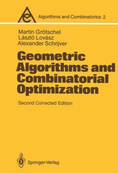Paperback Geometric Algorithms and Combinatorial Optimization Book