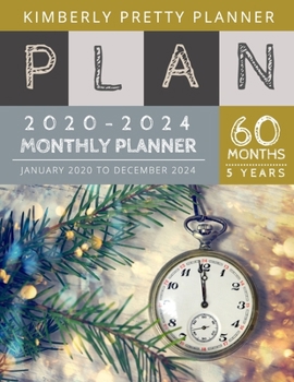 5 Year Monthly Planner 2020-2024: executive planner 2020 2020-2024 Monthly Planner Calendar 5 Year Planner for 60 Months with internet record page Count Down Design