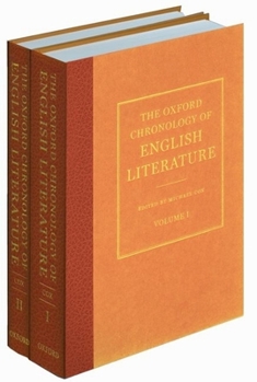 Hardcover The Oxford Chronology of English Literature: Two Volume Set Book