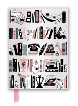 Misc. Moomin Bookshelves: Pink & Silver (Foiled Journal) Book
