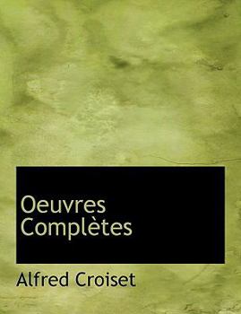 Paperback Oeuvres Completes [French] Book