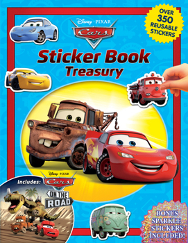 Hardcover Disney Cars on the Road Sticker Book Treasury Book