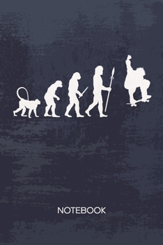 Bullet Dotted Journal: Skateboarder Notebook Dotted Grid a5 6x9 120 Pages - Skateboarding Timeline Planner Skater Evolution Diary Skate Event - Skater Skateboard Lover Gift Idea for Men and Women