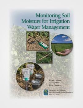 Paperback Monitoring Soil Moisture for Irrigation Water Management Book