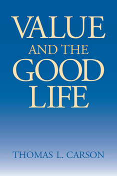 Paperback Value the Good Life Book
