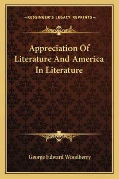 Paperback Appreciation Of Literature And America In Literature Book