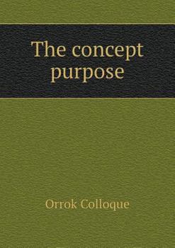 Paperback The concept purpose Book