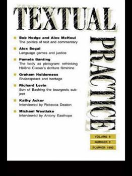 Paperback Textual Practice: Volume 6, Issue 2 Book