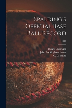 Paperback Spalding's Official Base Ball Record; 1914 Book
