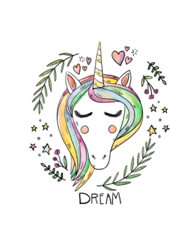 Paperback Dream: Unicorn Theme Large Blank Sketchbook Notebook Journal Activity Book 8.5"x11" (21.59cm x 27.94cm) For Doodling, Drawing Book